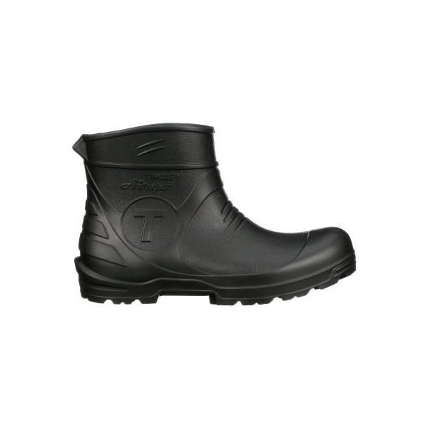 Tingley Airgo Ultra Lightweight Boot, Plain Toe, Cleated Outsole, 8"H, Black, Size 8